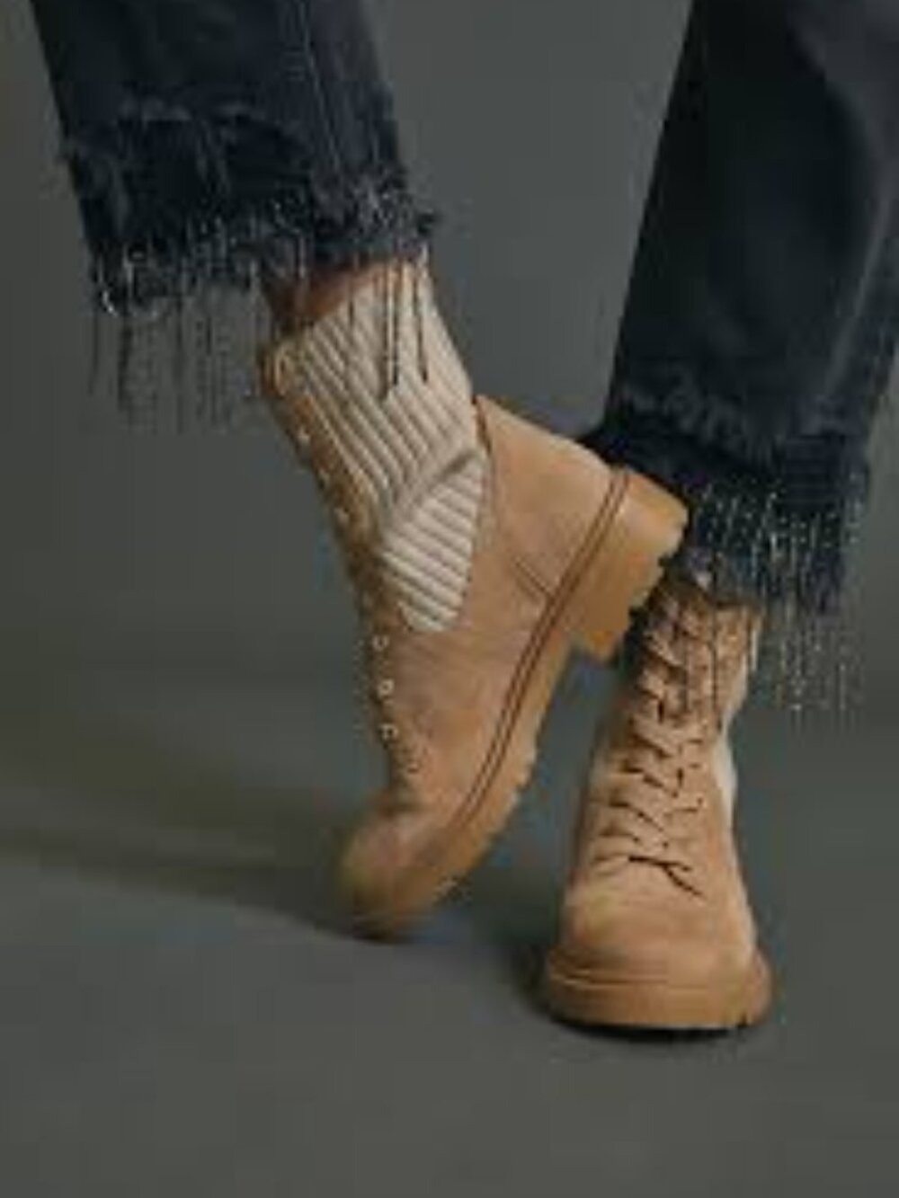 Cozzy Girl Journey Suede Combat Ankle Boots City Urban Women Size 6 - Picture 3 of 5